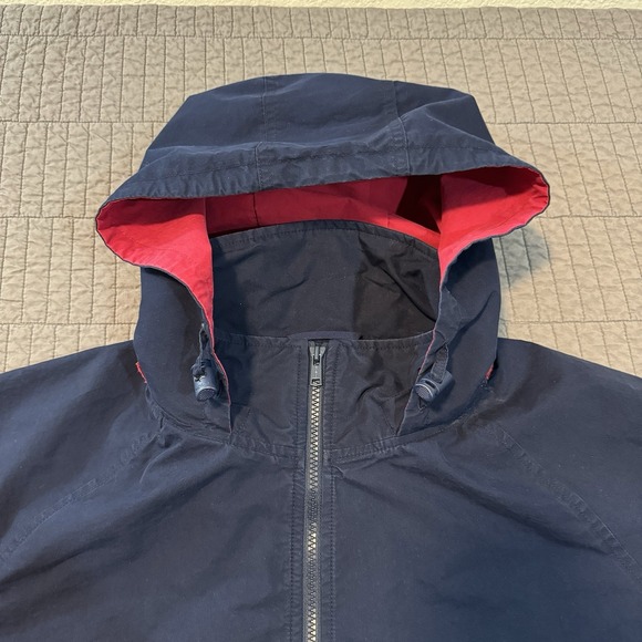Vtg Polo Golf Ralph Lauren Jacket Men XL Blue Lightweight Packable Hood Boxy Fit - Picture 2 of 16